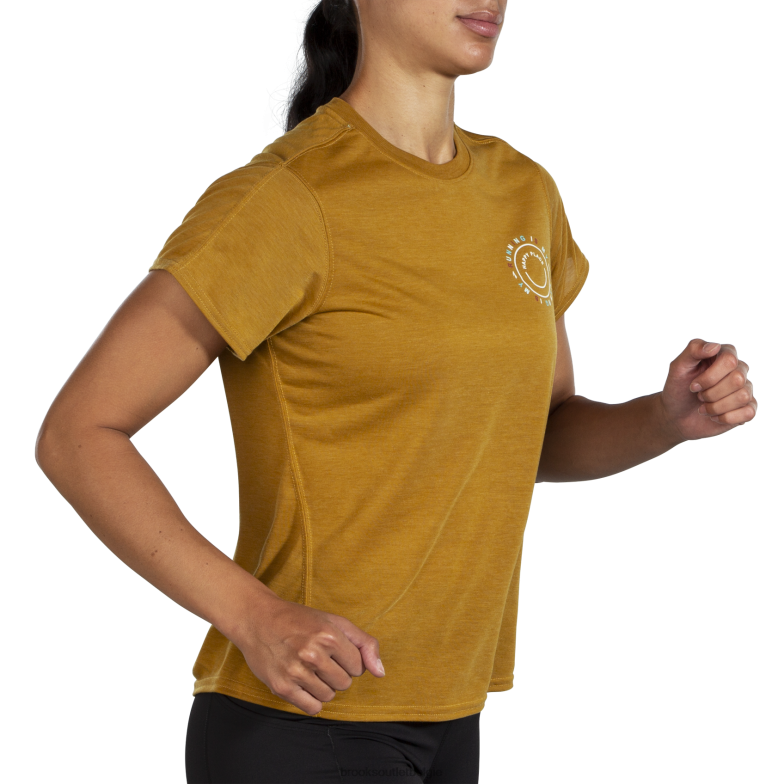 V8D8N512 afstand grafische korte mouw olijf Brooks