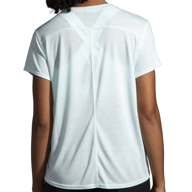 V8D8N514 afstand grafische korte mouw blauw Brooks