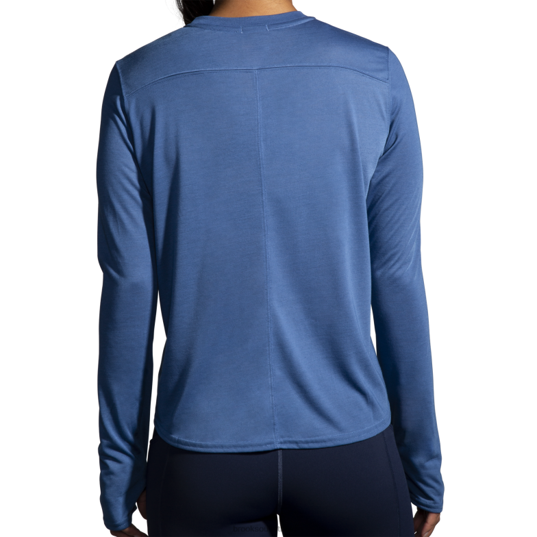 V8D8N578 afstand grafische lange mouw blauw Brooks