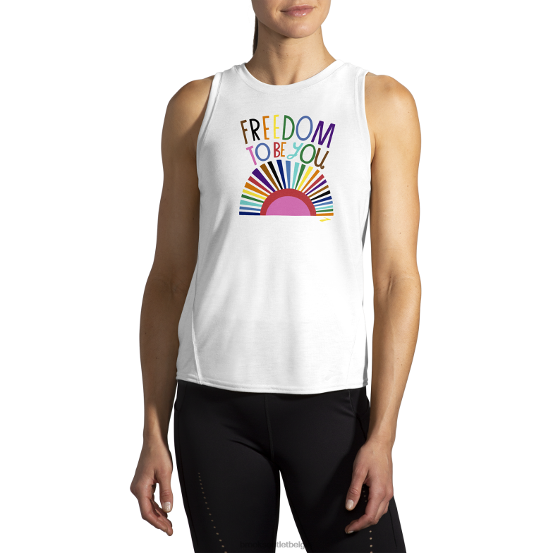 V8D8N693 afstand grafische tank vrijheid om jezelf te zijn Brooks