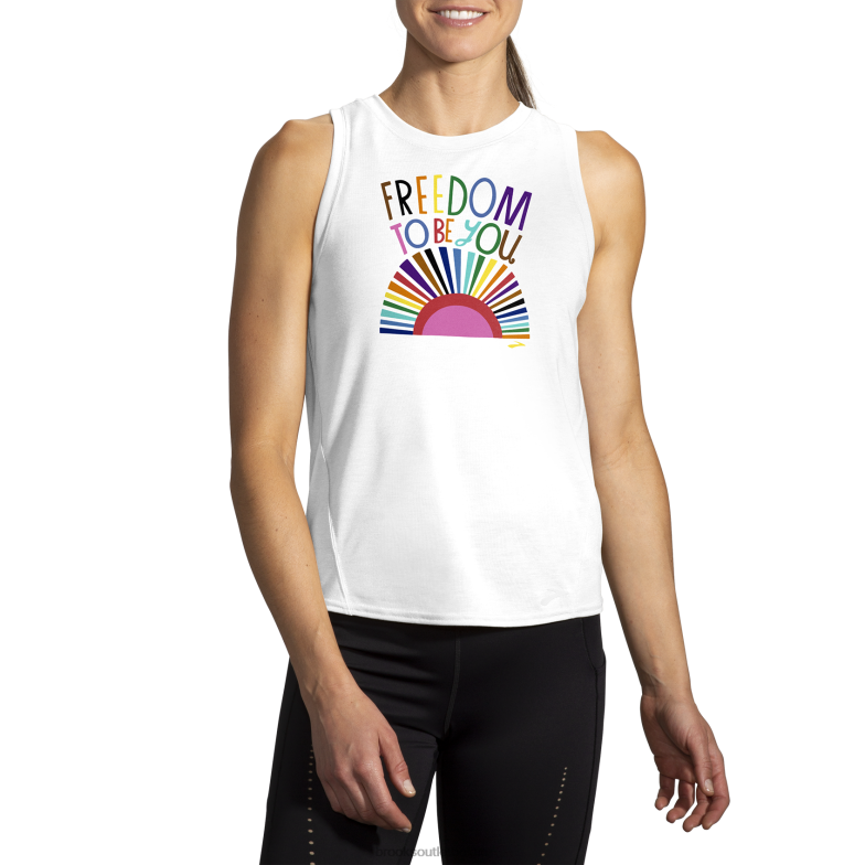 V8D8N693 afstand grafische tank vrijheid om jezelf te zijn Brooks