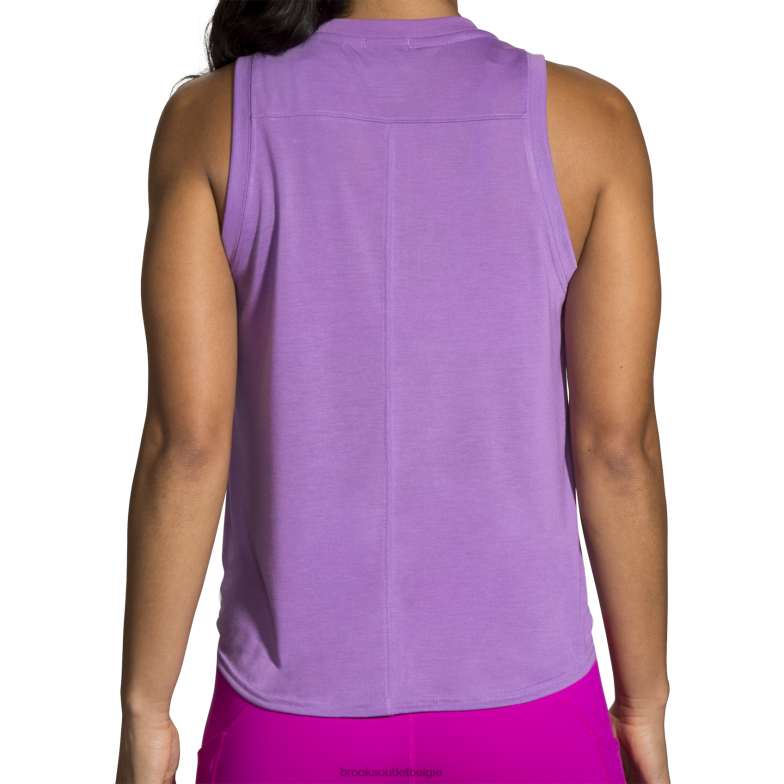 V8D8N715 afstand grafische tank heliotroop Brooks