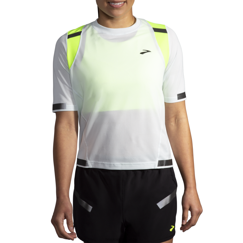 V8D8N759 carboniet korte mouw grijs Brooks