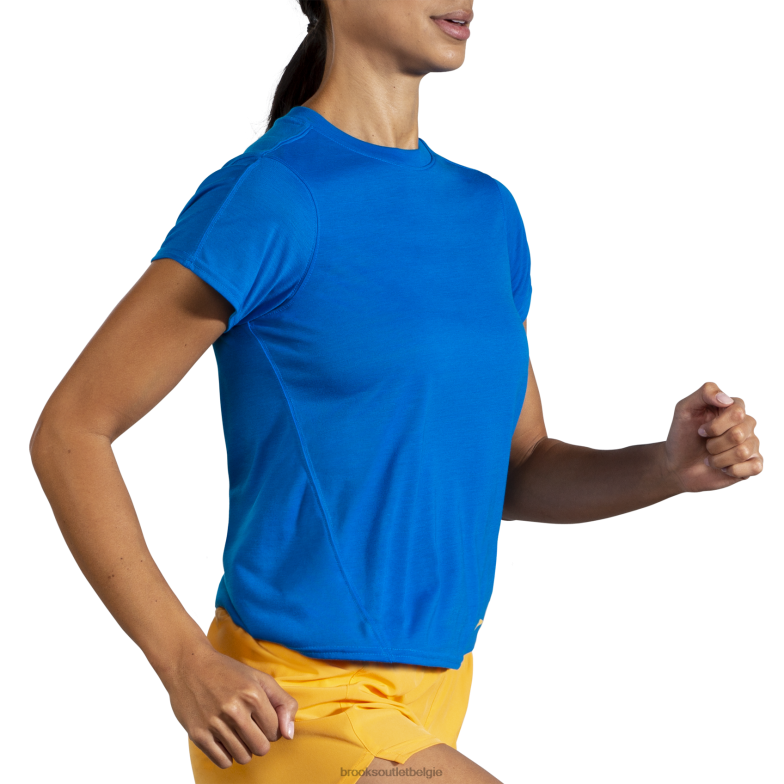 V8D8N795 afstand korte mouw blauw Brooks
