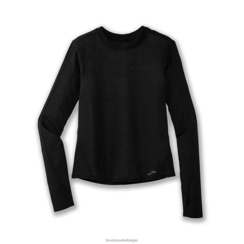 V8D8N799 afstand lange mouw zwart Brooks