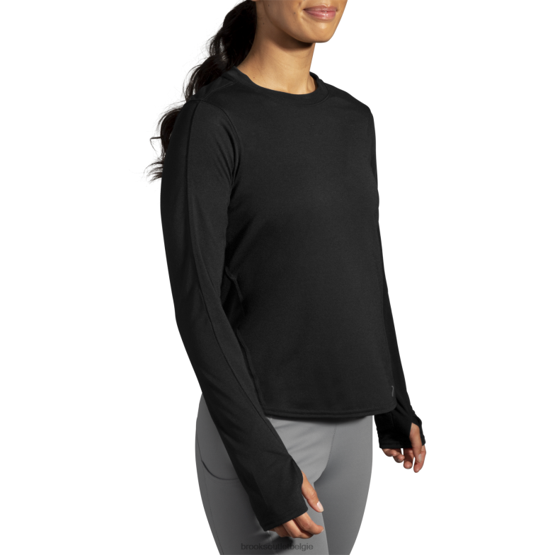 V8D8N799 afstand lange mouw zwart Brooks