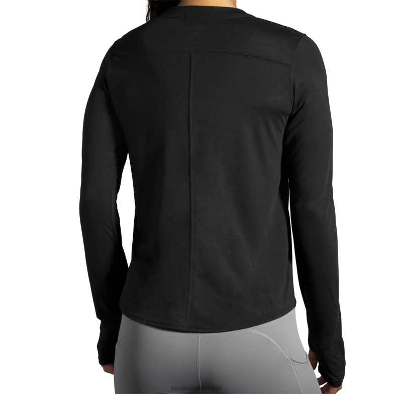 V8D8N799 afstand lange mouw zwart Brooks