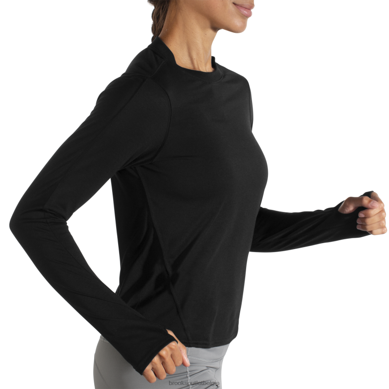 V8D8N799 afstand lange mouw zwart Brooks